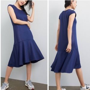 Anthropologie Ismene Navy Midi Dress